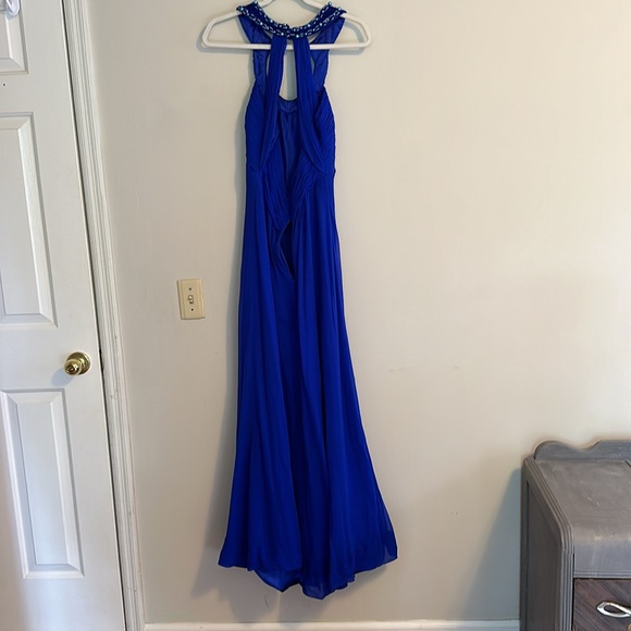 Aidan Mattox Beaded Gown 100% Silk - Picture 7 of 10